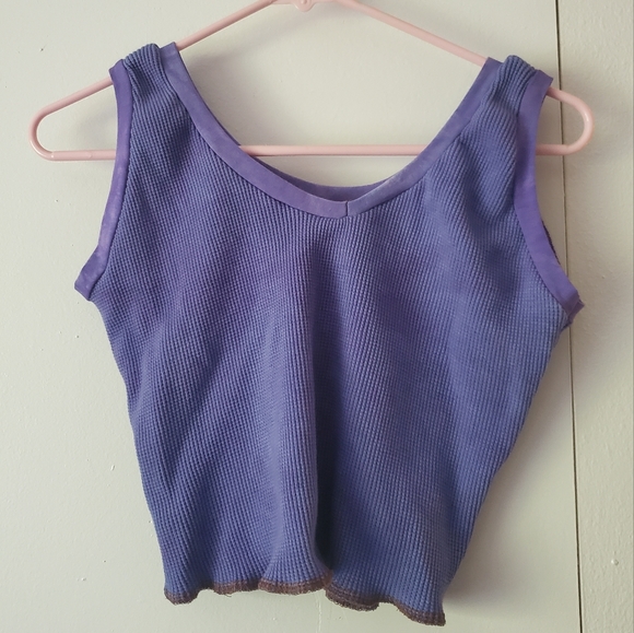 OOAK hemp thermal crop top - Picture 2 of 3
